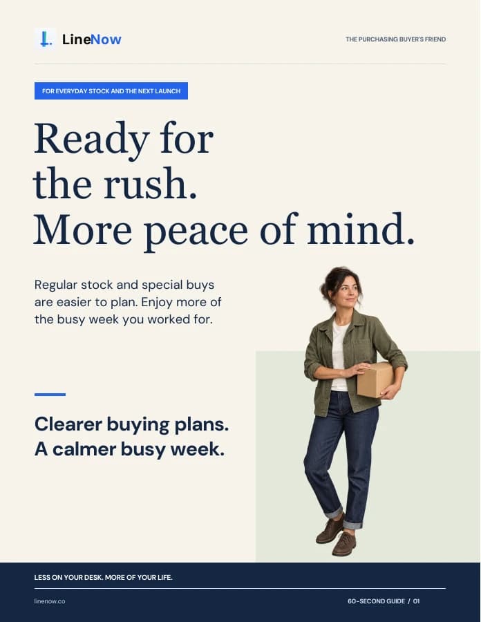 Cover of Ready for the rush. More peace of mind.