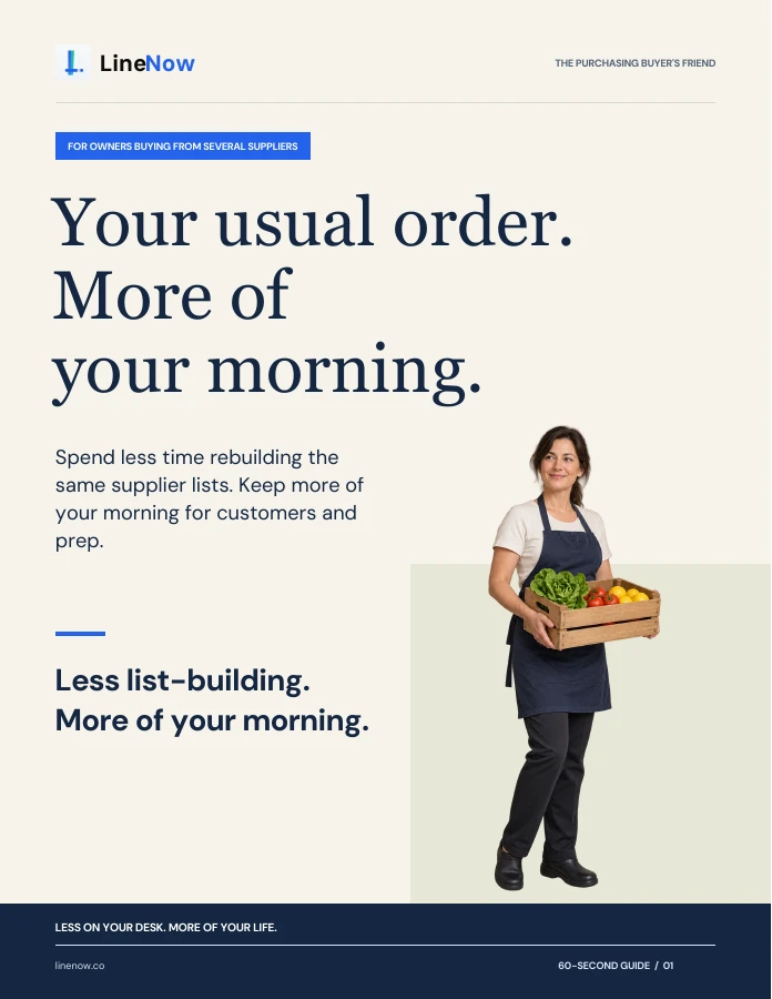 Cover of Your usual order. More of your morning.